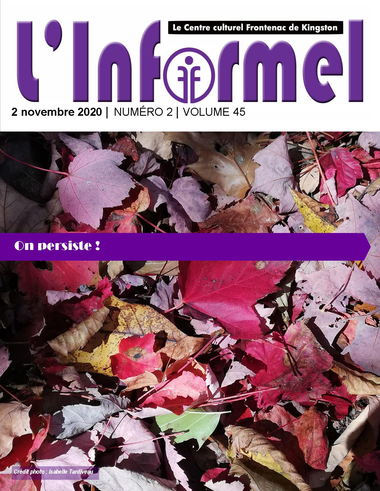 Informel Novembre 2020 cover