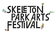 Skeleton park arts festival logo - Copie
